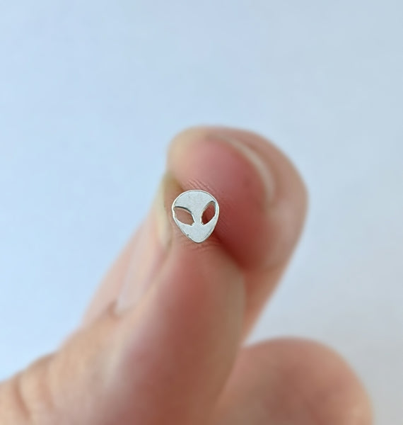 Sterling Silver Alien Nose Stud