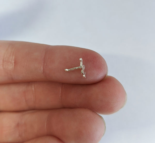 Sterling Silver Snake Nose Stud
