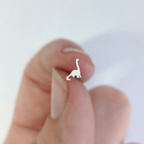 Sterling Silver Brontosaurus Nose Stud