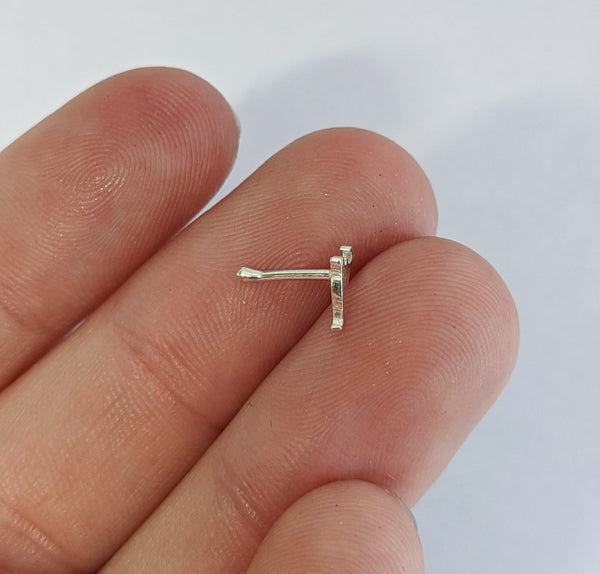 Sterling Silver Brontosaurus Nose Stud