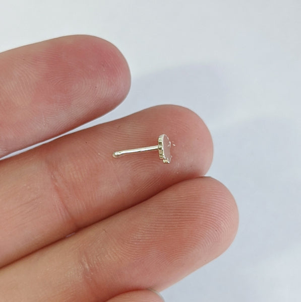 Sterling Silver Shell Nose Stud