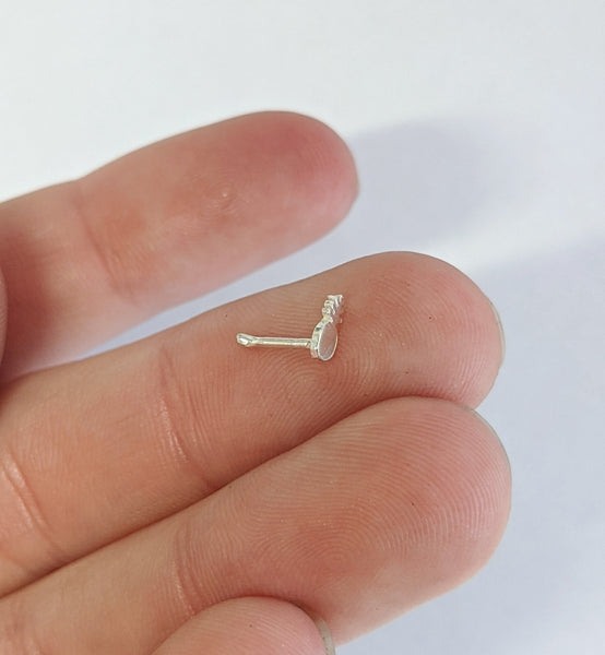 Sterling Silver Pineapple Nose Stud