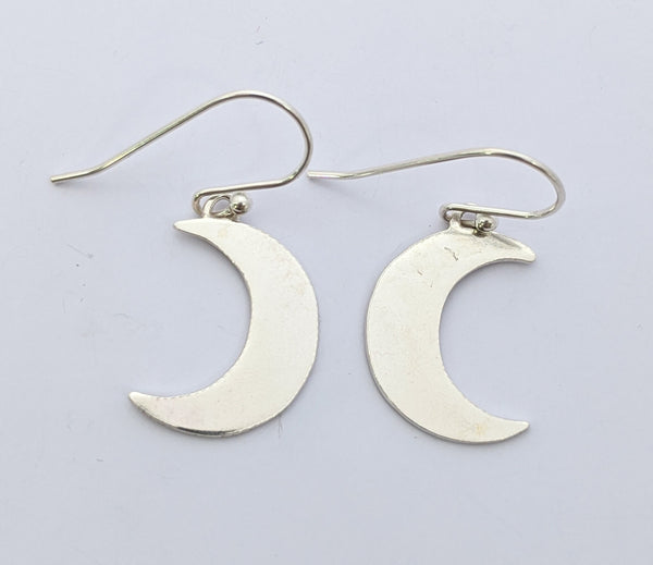 Sterling Silver Moon Earrings