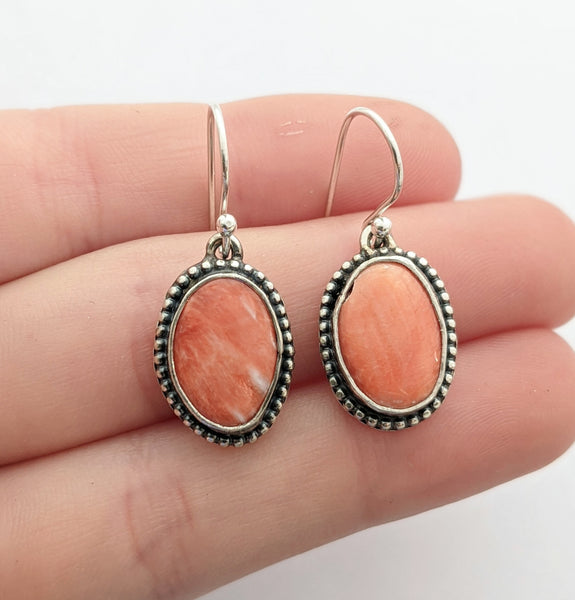 Sterling Silver Spiny Oyster Earrings