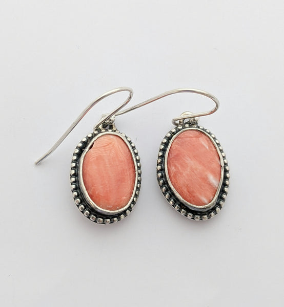 Sterling Silver Spiny Oyster Earrings