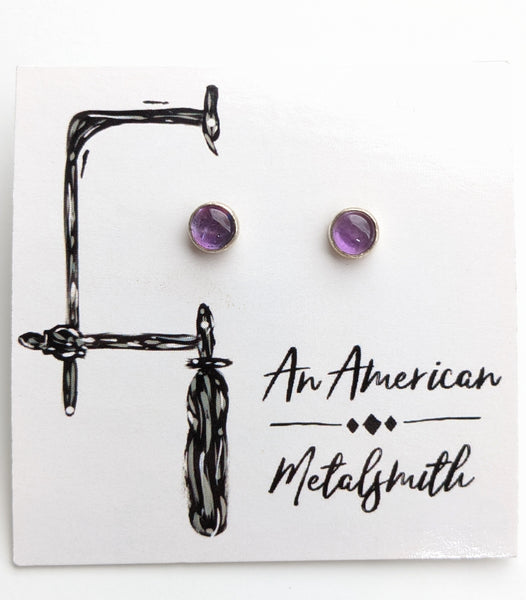 Amethyst Earrings 6mm