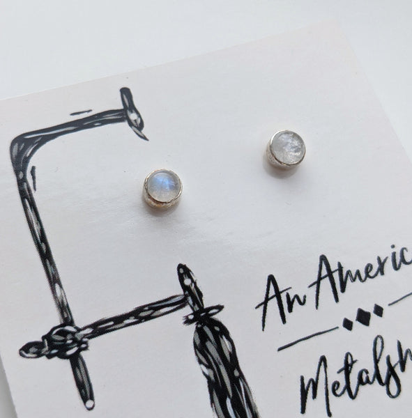 Moonstone Earrings 5mm