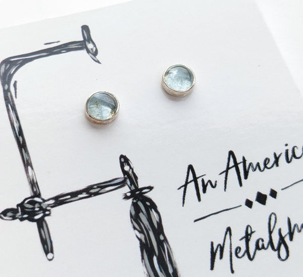 Aquamarine Earrings 6mm