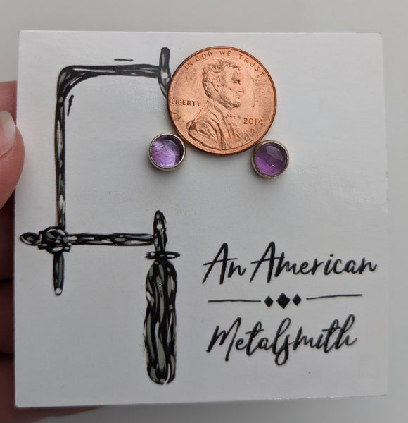 Amethyst Earrings 6mm