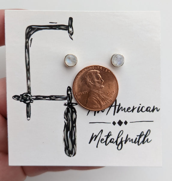 Moonstone Earrings 5mm
