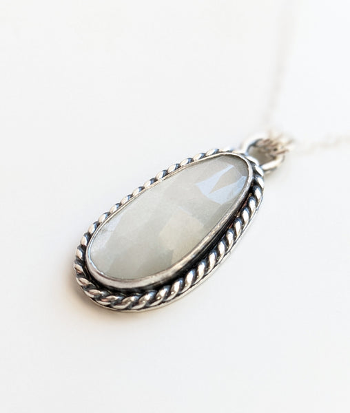 Sterling Silver Moonstone Necklace