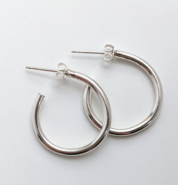 Sterling Silver Small Hoop Earrings