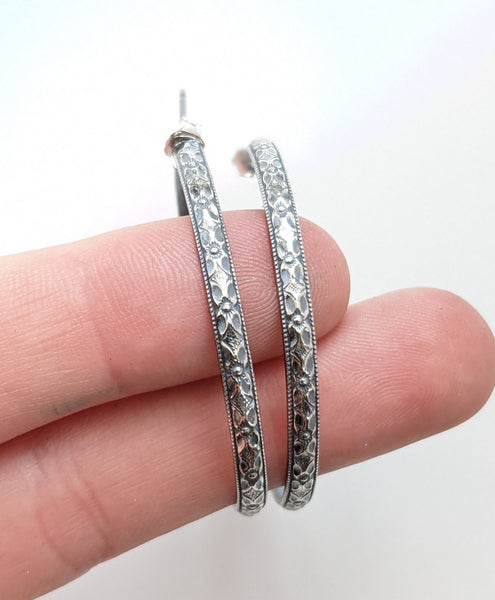 Sterling Silver Hoop Earrings