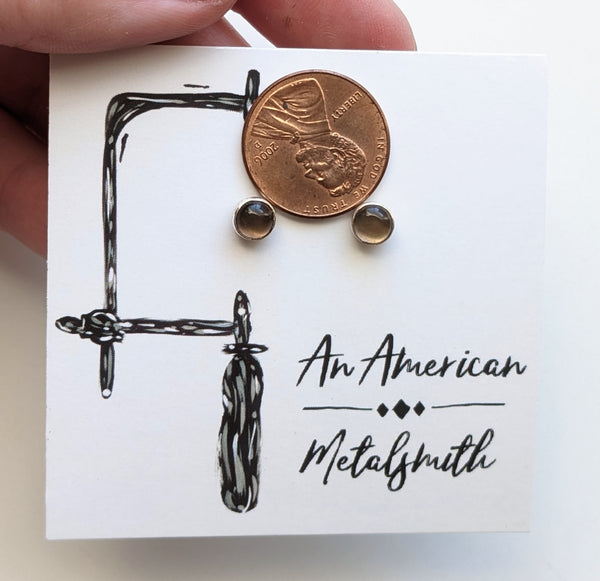 Smoky Quartz Earrings 5mm