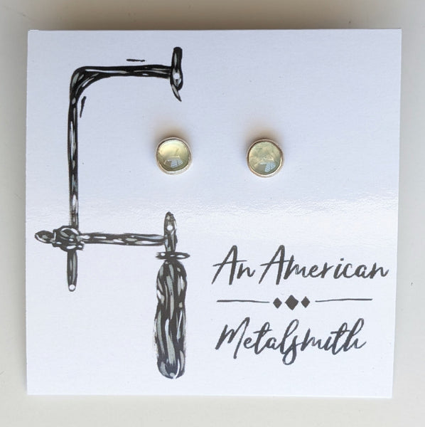 Prehnite Earrings 6mm