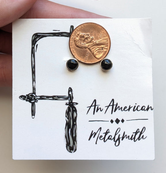 Black Onyx Earrings 5mm