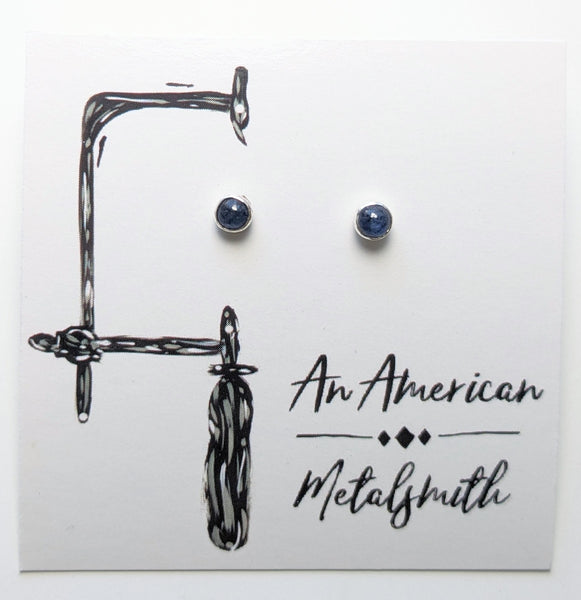 Sapphire Earrings 4mm