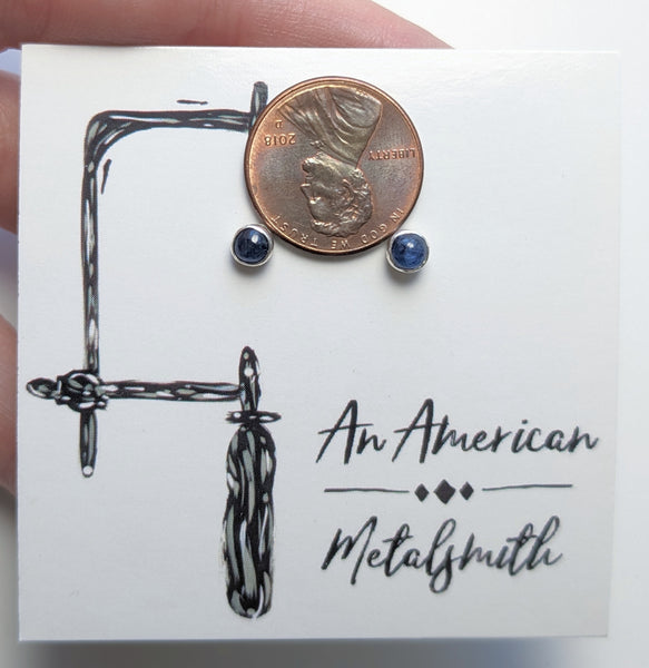 Sapphire Earrings 4mm