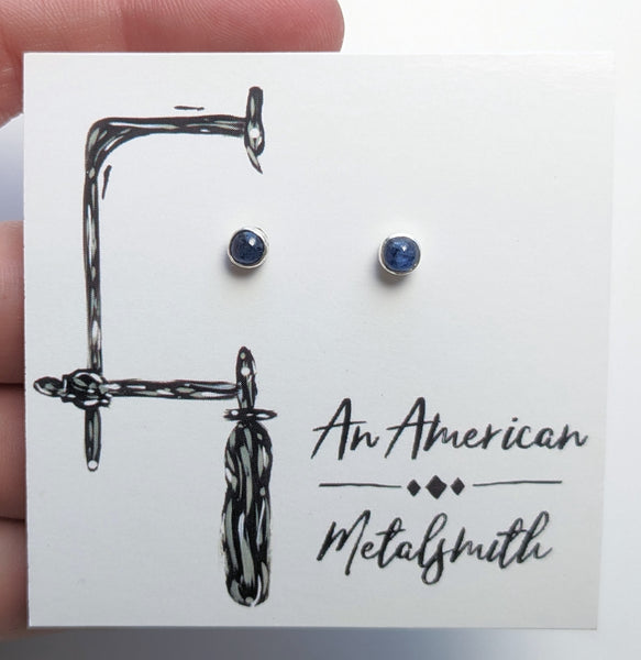 Sapphire Earrings 4mm