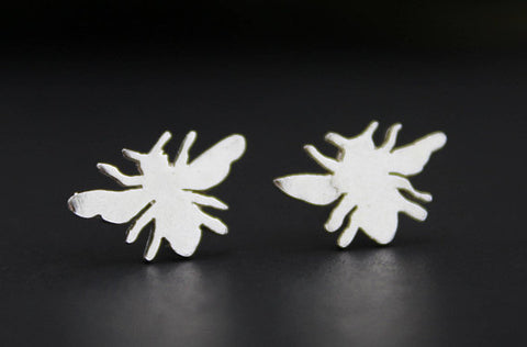 Sterling Silver Bee Earrings