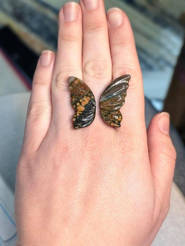 Custom butterfly Wing ring, size 7