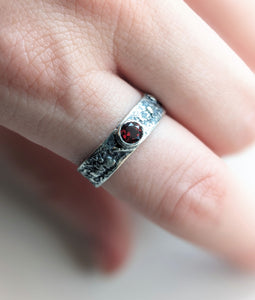 Garnet Ring Size 8.5