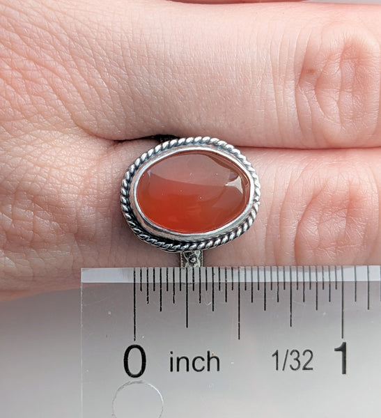 Carnelian Ring Size 8.5