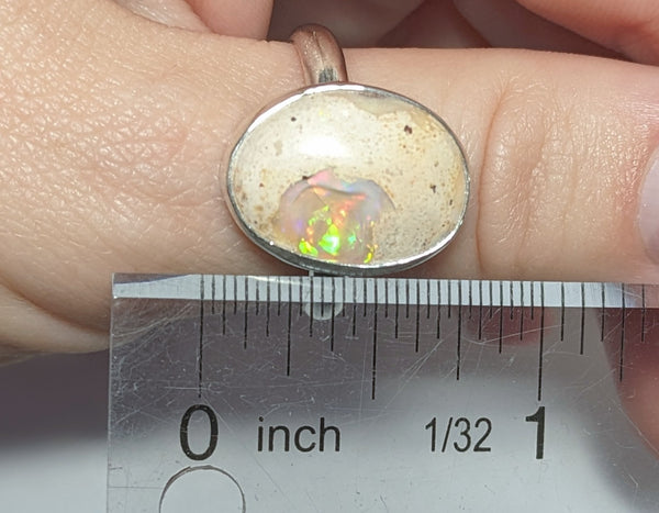 Mexican Fire Opal Ring Size 10.5