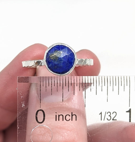 Lapis Lazuli Stacking Ring Size 9.5