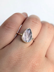 Carved Amethyst Ring Size 6.5