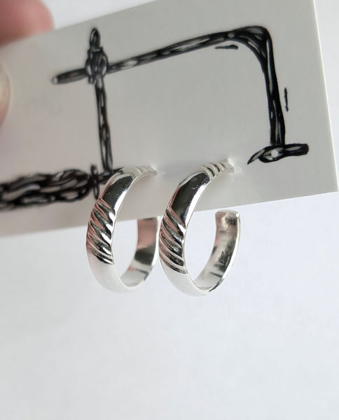 Sterling Silver Hoop Earrings