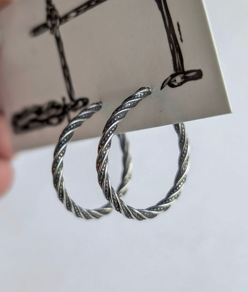 Sterling Silver Hoop Earrings