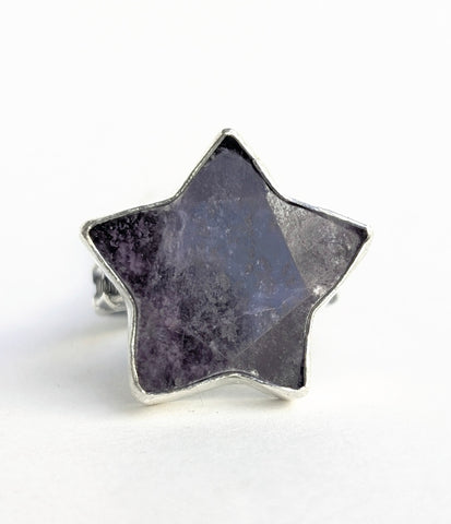 Lepidolite Ring, Size 8