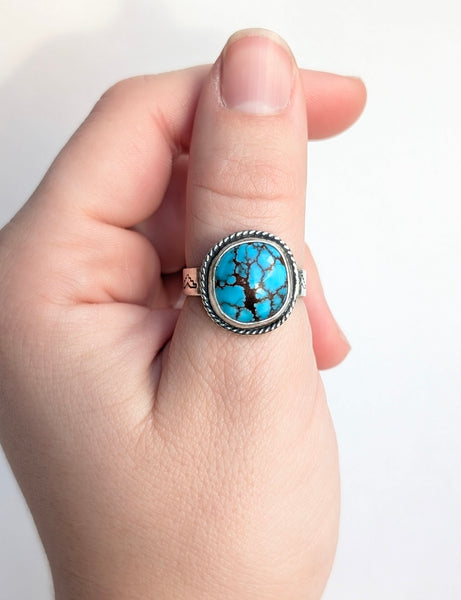 Egyptian Turquoise Ring, Size 8.5