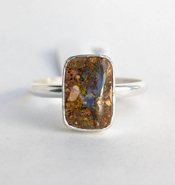 Boulder Opal Ring, Size 9.5