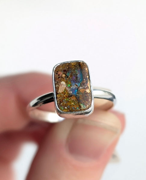 Boulder Opal Ring, Size 9.5