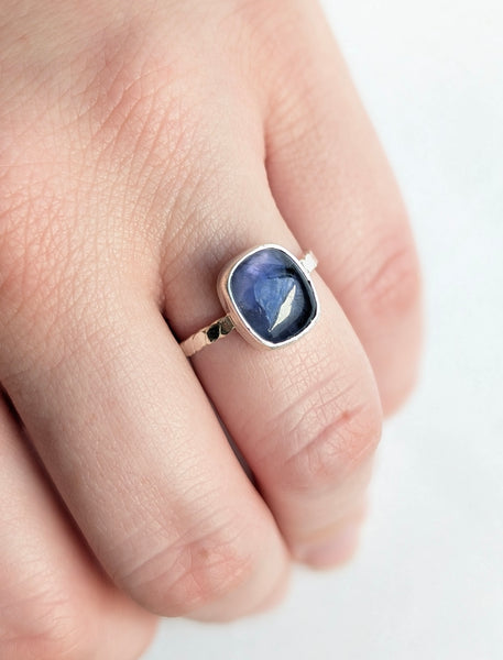 Iolite Stacking Ring, Size 6.5