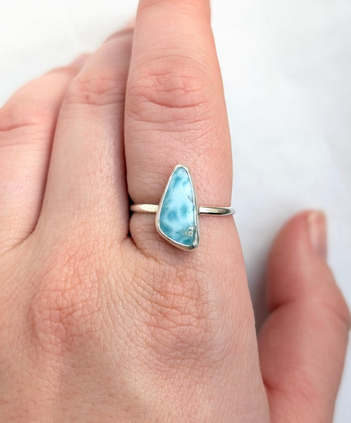 Larimar Stacking Ring, Size 7.5