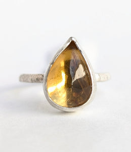 Citrine Stacking Ring, Size 5