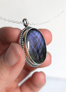 Purple Labradorite Necklace