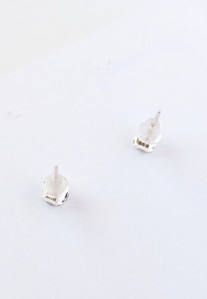 Labradorite Heart Stud Earrings