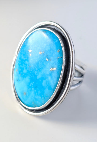 Turquoise Statement Ring, Size 10