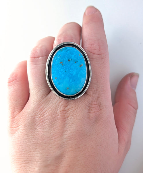 Turquoise Statement Ring, Size 10