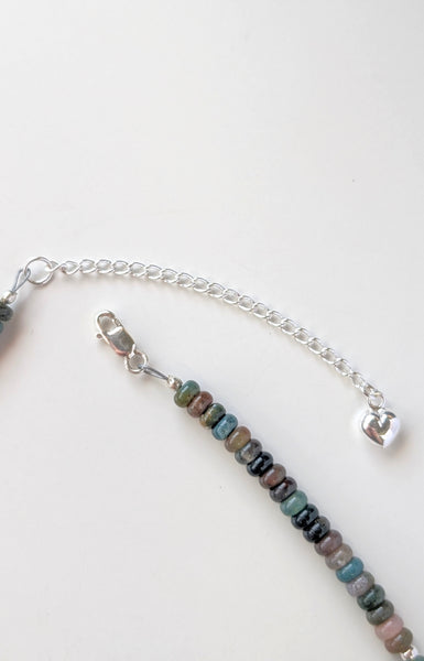 Ocean Jasper and Citrine Gemstone Necklace