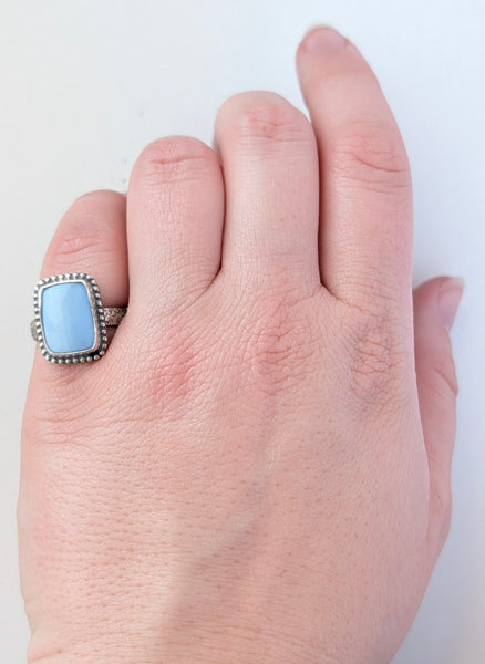 Blue Opal Ring, Size 5.5