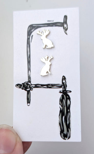 Jackalope Stud Earrings