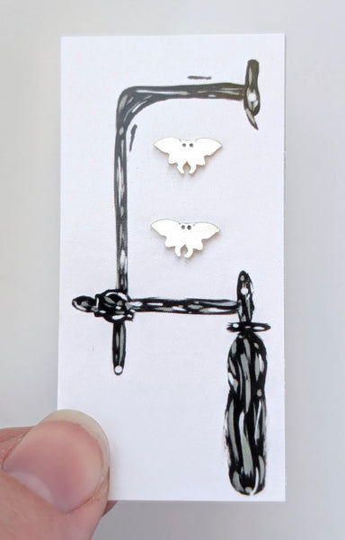 Mothman Stud Earrings