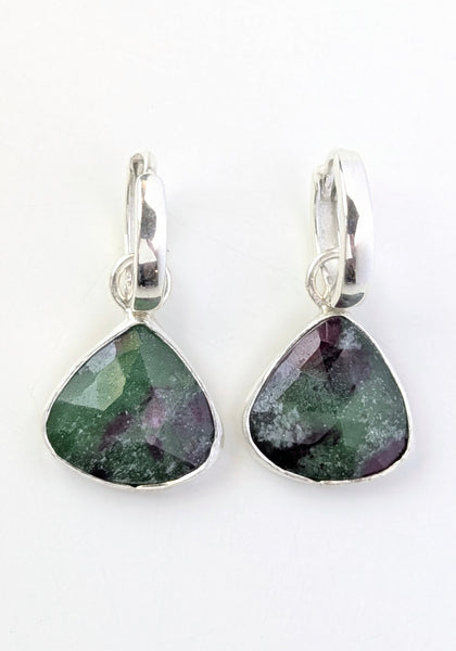 Corundum Huggie Earrings