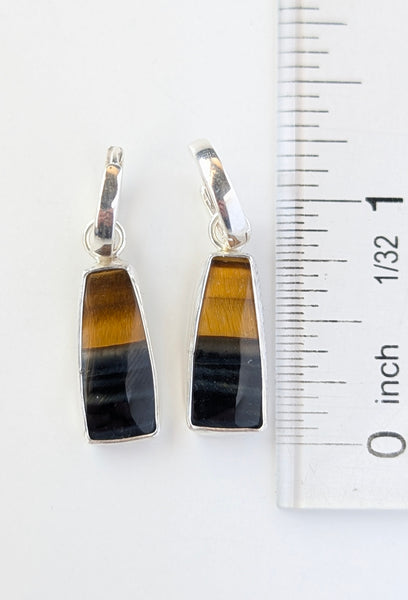 Hawks Eye Huggie Earrings