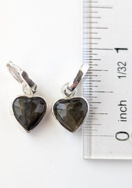 Labradorite Huggie Earrings